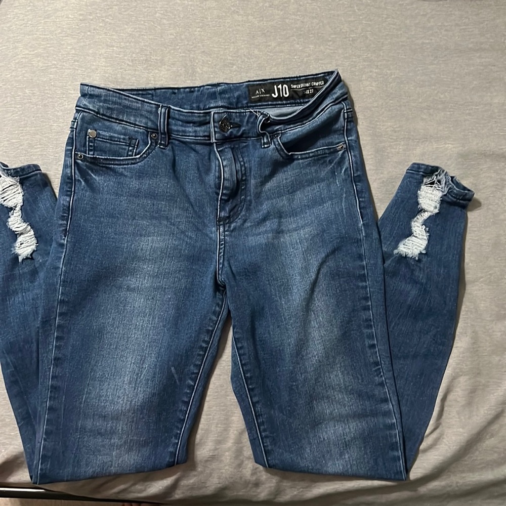 ARMANI EXCHANGE J10 SUPER SKINNY DENIM JEANS